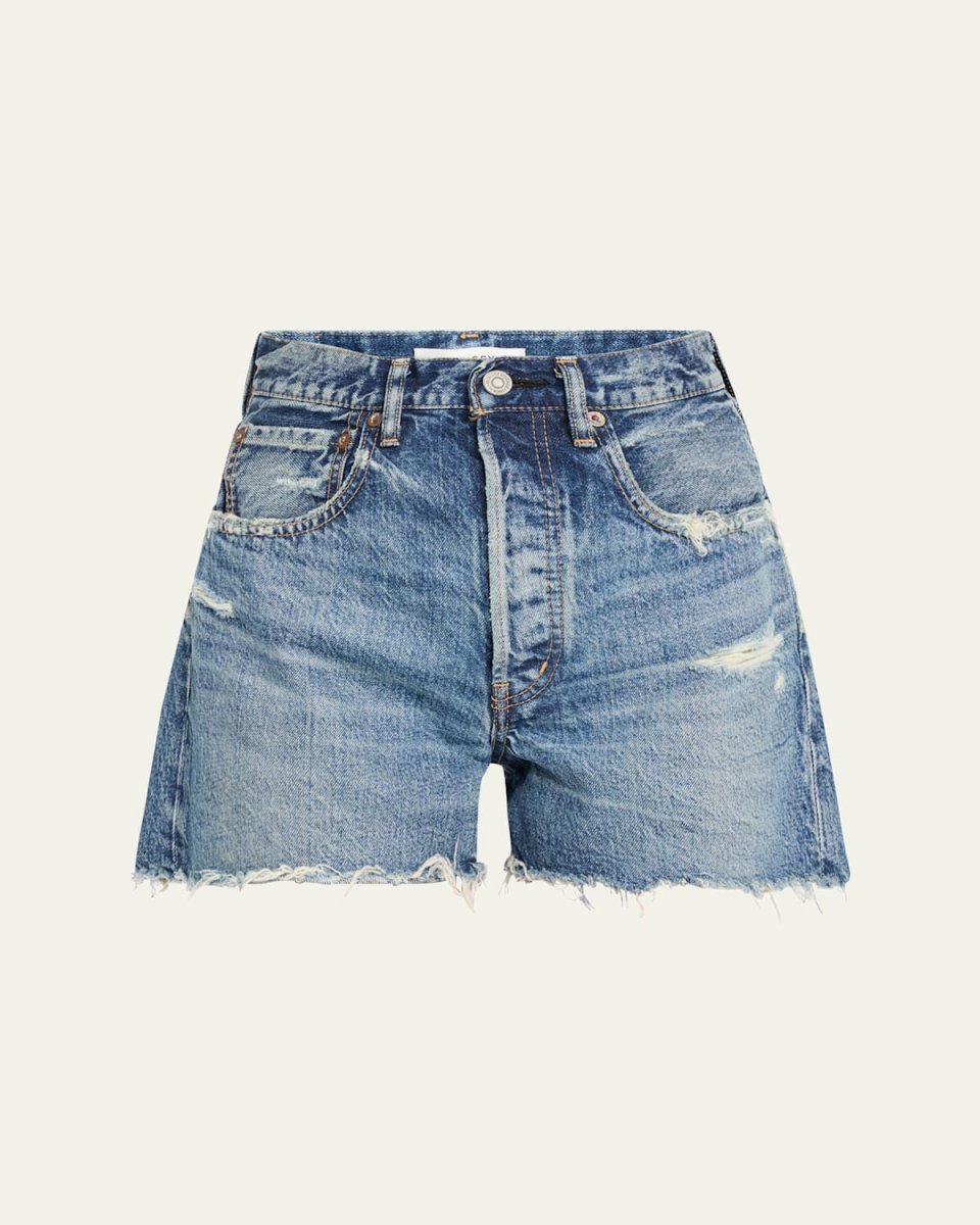 Manhasset Distressed Denim Shorts
